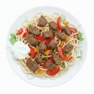 spaghetti blanc (viande)